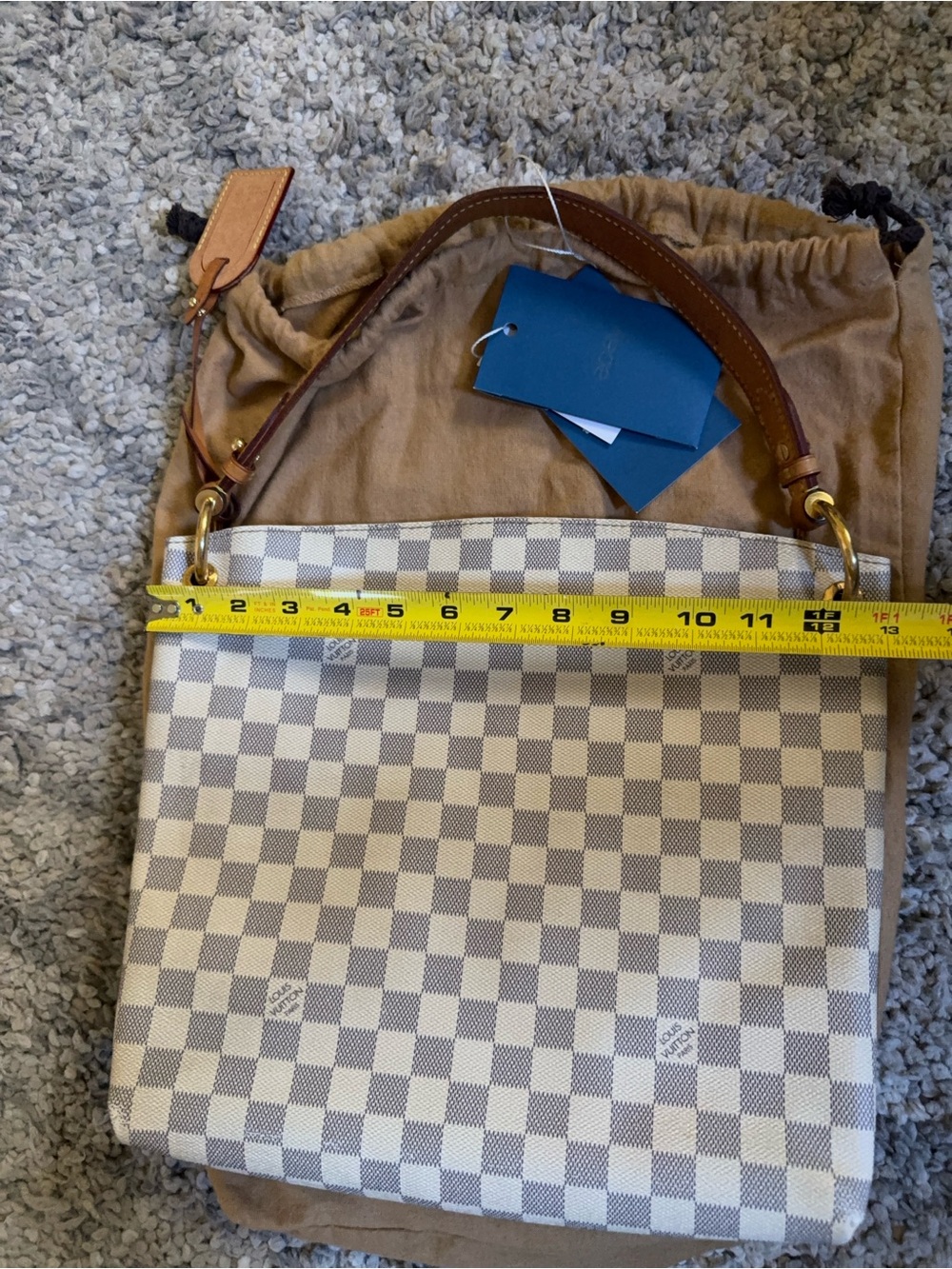 Louis Vuitton Graceful PM Damier Azur Handbag